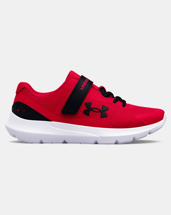 Boys' Pre-School UA Surge 3 AC Running Shoes, Red, pdpMainDesktop image number 0